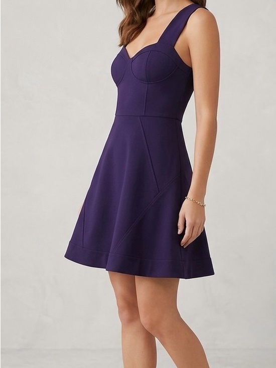 Rebecca Minkoff Dresses & Skirts - Rebecca Minkoff Purple Bustier Dress Sweetheart Neck Cocktail Dress Size 4